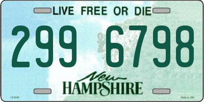 NH license plate 2996798