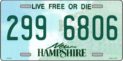 NH license plate 2996806