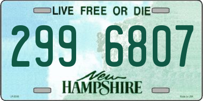 NH license plate 2996807
