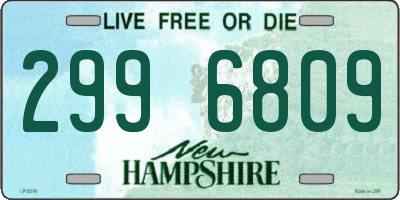 NH license plate 2996809