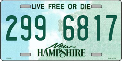 NH license plate 2996817