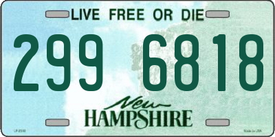 NH license plate 2996818