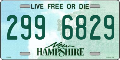 NH license plate 2996829