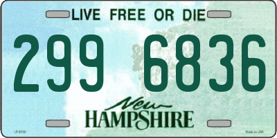 NH license plate 2996836