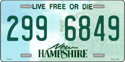 NH license plate 2996849
