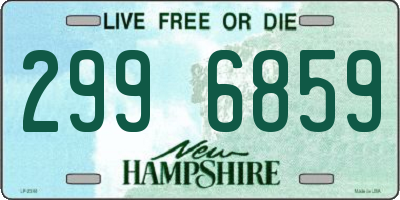 NH license plate 2996859