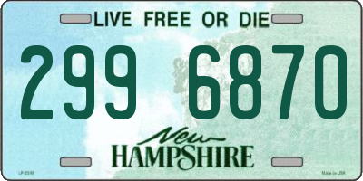 NH license plate 2996870