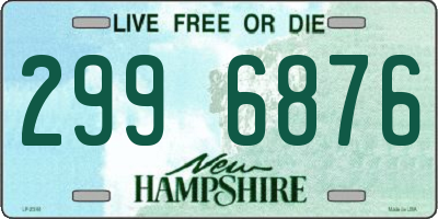 NH license plate 2996876