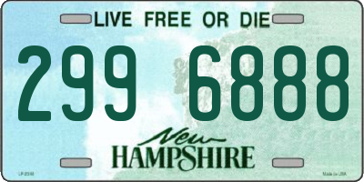 NH license plate 2996888