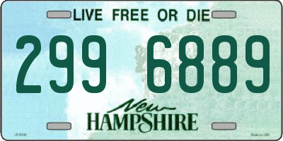 NH license plate 2996889