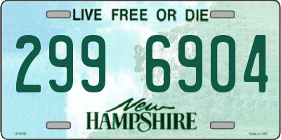 NH license plate 2996904