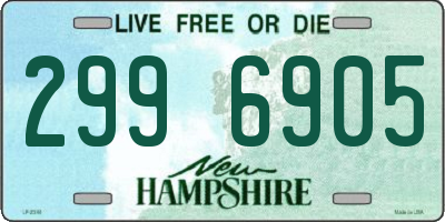 NH license plate 2996905