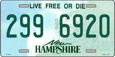 NH license plate 2996920