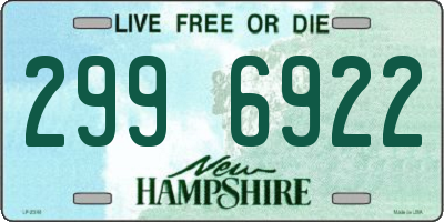 NH license plate 2996922