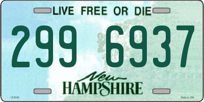 NH license plate 2996937