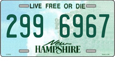 NH license plate 2996967