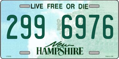 NH license plate 2996976