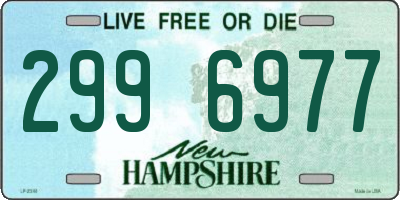 NH license plate 2996977