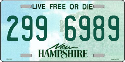 NH license plate 2996989