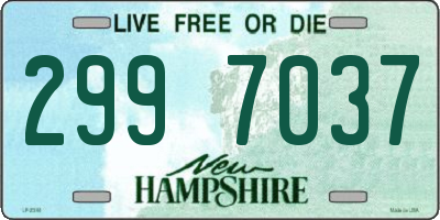 NH license plate 2997037