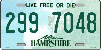 NH license plate 2997048