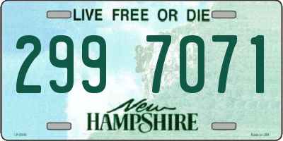 NH license plate 2997071
