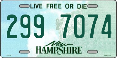 NH license plate 2997074
