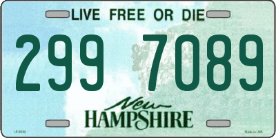 NH license plate 2997089