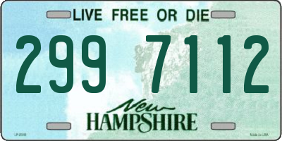 NH license plate 2997112