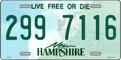 NH license plate 2997116