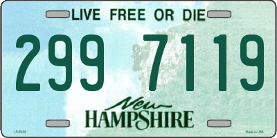 NH license plate 2997119