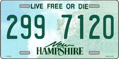 NH license plate 2997120