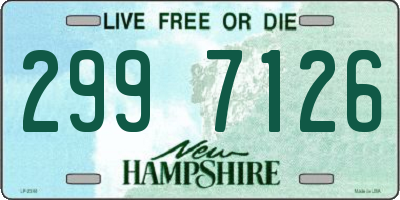 NH license plate 2997126