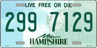 NH license plate 2997129