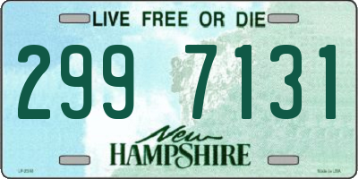NH license plate 2997131