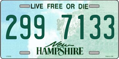 NH license plate 2997133