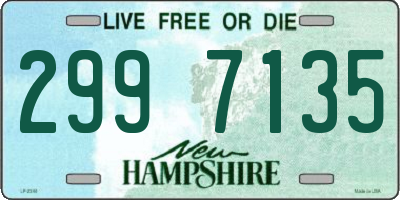 NH license plate 2997135