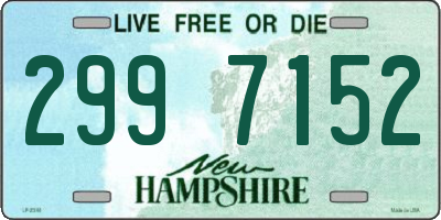 NH license plate 2997152