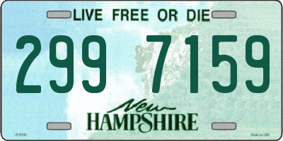 NH license plate 2997159