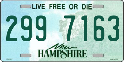 NH license plate 2997163