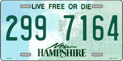 NH license plate 2997164