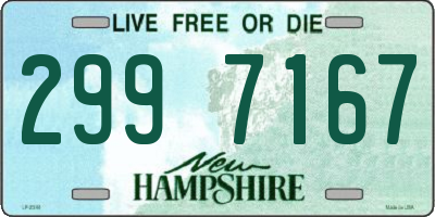 NH license plate 2997167