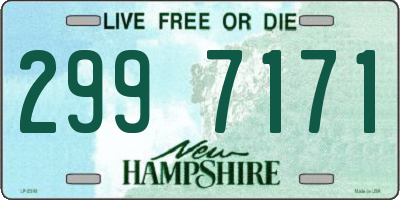 NH license plate 2997171