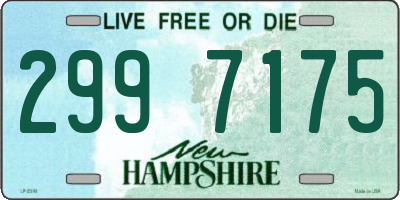 NH license plate 2997175