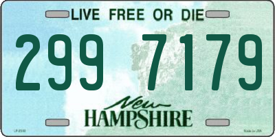 NH license plate 2997179