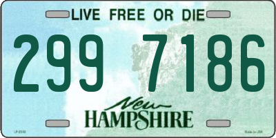 NH license plate 2997186