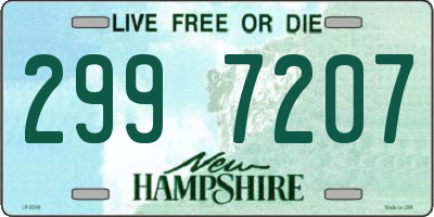 NH license plate 2997207