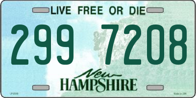 NH license plate 2997208