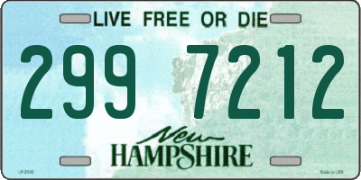 NH license plate 2997212