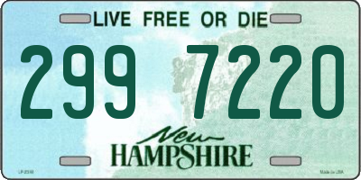 NH license plate 2997220